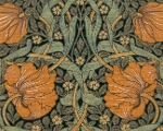 moda fabrics(_Et@ubNX)William Morris EBAX V[`On<br>Pimpernel(spl)BLACK(ubN)8365-11