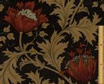 moda fabrics(_Et@ubNX)William Morris EBAX V[`On<br>Anemone(All)DAMASK BLACK(_}XNubN)8217-11