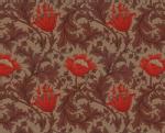 moda fabrics(モダ・ファブリックス)William Morris ウィリアムモリス シーチング生地<br>＜Anemone＞(アネモネ)＜TOPE RED(トープレッド)＞8217-40