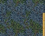 moda fabrics(モダ・ファブリックス)William Morris ウィリアムモリス シーチング生地<br>＜Willow Bough＞(ウィローボウ)＜MULTI-BLUE(マルチ・ブルー)＞8113-44