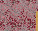 moda fabrics(モダ・ファブリックス)William Morris ウィリアムモリス シーチング生地<br>＜Willow Bough＞(ウィローボウ)＜TOPE RED(トープレッド)＞8113-40