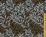 moda fabrics(モダ・ファブリックス)William Morris ウィリアムモリス オックス生地<br>＜Willow Bough＞(ウィローボウ)＜BLACK-BEIGE(ブラック・ベージュ)＞8113-42T