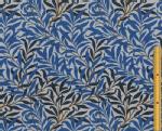 moda fabrics(モダ・ファブリックス)William Morris ウィリアムモリス オックス生地<br>＜Willow Bough＞(ウィローボウ)＜TOPE BLUE(トープブルー)＞8113-41T