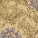moda fabrics(モダ・ファブリックス)William Morris ウィリアムモリス 綿ローン生地<br>＜ANEMONE＞(アネモネ)＜TURTLE DOVE(タートルダヴ)＞8217-22W