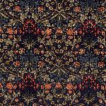 moda fabrics(モダ・ファブリックス)William Morris ウィリアムモリス シーチング生地<br>＜HYACINTH 1900-1912＞（ヒヤシンス）INDIGOインディゴ 33496-18