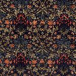moda fabrics(_Et@ubNX)William Morris EBAX V[`On<br>HYACINTH 1900-1912iqVXjINDIGOCfBS 33496-18