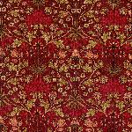 moda fabrics(_Et@ubNX)William Morris EBAX V[`On<br>HYACINTH 1900-1912iqVXjCRIMSONN] 33496-17