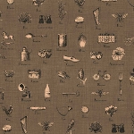 French General フレンチジェネラル シーチング生地<BR>＜Cahrer＞STONE moda fabrics(モダ・ファブリックス)〜La Petite Ecole〜13561-26