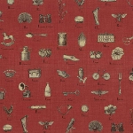 French General フレンチジェネラル シーチング生地<BR>＜Cahrer＞FADED RED moda fabrics(モダ・ファブリックス)〜La Petite Ecole〜13561-19