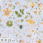 LIBERTYリバティプリント・国産タナローン生地(エターナル)<br>＜Floral Eve＞(フローラルイブ)【パープル】3633189XE