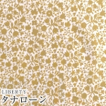 LIBERTYリバティプリント 国産タナローン生地【2021AW】<br>＜Floral Stencil＞(フローラルステンシル)【イエロー】3631237-21A