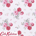 Cath Kidston キャスキッドソン 生地 コットンファブリック<br>＜Antique Rose Pink＞(アンティークローズ ピンク)バラ ANTIQUE-ROSE