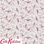 Cath Kidston キャスキッドソン 生地 コットンファブリック<br>＜British Birds Pastel＞(ブリティッシュバーズ パステル)鳥 BRITISH-BIRDS