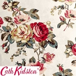 Cath Kidston キャスキッドソン 生地 コットンファブリック<br>＜Garden Rose Multi＞(ガーデンローズ マルチカラー)バラ GARDEN-ROSE-MULTI