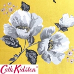 Cath Kidston キャスキッドソン 生地 コットンファブリック<br>＜Wild Poppies Citrine＞(ワイルドポピーズ シトリン)WILD-POPPIES-CITRINE