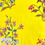 LIBERTYリバティプリント 国産タナローン生地【2022SS】<br>＜Floral Tapestry＞(フローラルタペストリー)【イエロー】3632111-22A