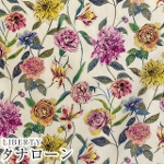 LIBERTYリバティプリント　イタリア製タナローン生地<br>＜Gouache Garden＞(グアッシュガーデン)《クリーム地》3636417-A【2022SS FLORALOVE COLLECTION】