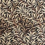 moda fabrics(モダ・ファブリックス)William Morris ウィリアムモリス オックス生地<br>＜Willow Bough＞(ウィローボウ)＜BLACK(ブラック)＞8113-22T