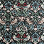 moda fabrics(_Et@ubNX)William Morris EBAX IbNXn<br>Strawberry Thief(Xgx[XB[t)D_EMERALD(Gh)8176-57T