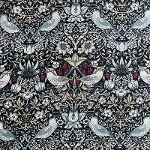 moda fabrics(_Et@ubNX)William Morris EBAX IbNXn<br>Strawberry Thief(Xgx[XB[t)D_BLUE&WHITE(u[zCg)8176-56T