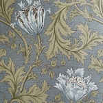 moda fabrics(_Et@ubNX)William Morris EBAX V[`O~l[gn<br>Anemone(All)LIGHT BLUE(Cgu[)LAMI-8217-34