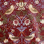 moda fabrics(_Et@ubNX)William Morris EBAX V[`O~l[gn<br>Strawberry Thief(Xgx[XB[t)D_DAMASK RED(_}XNbh)LAMI-8176-47