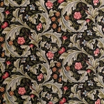 moda fabrics(_Et@ubNX)William Morris EBAX V[`On<br>LIECESTERiX^[jDAMASK BLACK _}XNubN 8374-21