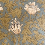 moda fabrics(_Et@ubNX)William Morris EBAX IbNX~l[gn<br>Anemone(All)ARONA BLUE(Aou[)LAMI-8217-18T
