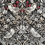 yBEST OF MORRISLeBOzmoda fabrics(_Et@ubNX)William Morris EBAX V[`OLeBOn<br>Strawberry Thief(Xgx[XB[t)D_BLACK&WHITE(ubNzCg)8176-55Q