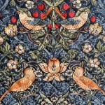 yBEST OF MORRISLeBOzmoda fabrics(_Et@ubNX)William Morris EBAX V[`OLeBOn<br>Strawberry Thief(Xgx[XB[t)D_MULTIC BLUE(}`bNu[)8176-44Q