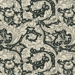 moda fabrics(_Et@ubNX)William Morris EBAX V[`On<br>Bachelor's Buttonio`F[Y{^jEBONY PORCELAIN G{j[|[Z 8386-17