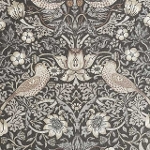 moda fabrics(_Et@ubNX)William Morris EBAX V[`On<br>Strawberry Thief(Xgx[XB[t)D_ CHARCOAL `R[ 8382-14
