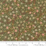 moda fabrics(���_�E�t�@�u���b�N�X)William Morris �E�B���A�������X �V�[�`���O���n<br>��Clover Small Floral���i�N���[�o�[�E�X���[���E�t���[�����j�_�[�N�O���[�� �yMorris Muse�z13385-12