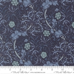moda fabrics(���_�E�t�@�u���b�N�X)William Morris �E�B���A�������X �V�[�`���O���n<br>��Seaweed Florals���i�V�[�E�B�[�h�E�t���[�����Y�j�l�C�r�[ �yMorris Muse�z13382-15