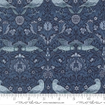 moda fabrics(���_�E�t�@�u���b�N�X)William Morris �E�B���A�������X �V�[�`���O���n<br>��Birds Damask Birds���i�o�[�h�E�_�}�X�N�E�o�[�Y�j�l�C�r�[ �yMorris Muse�z13381-15