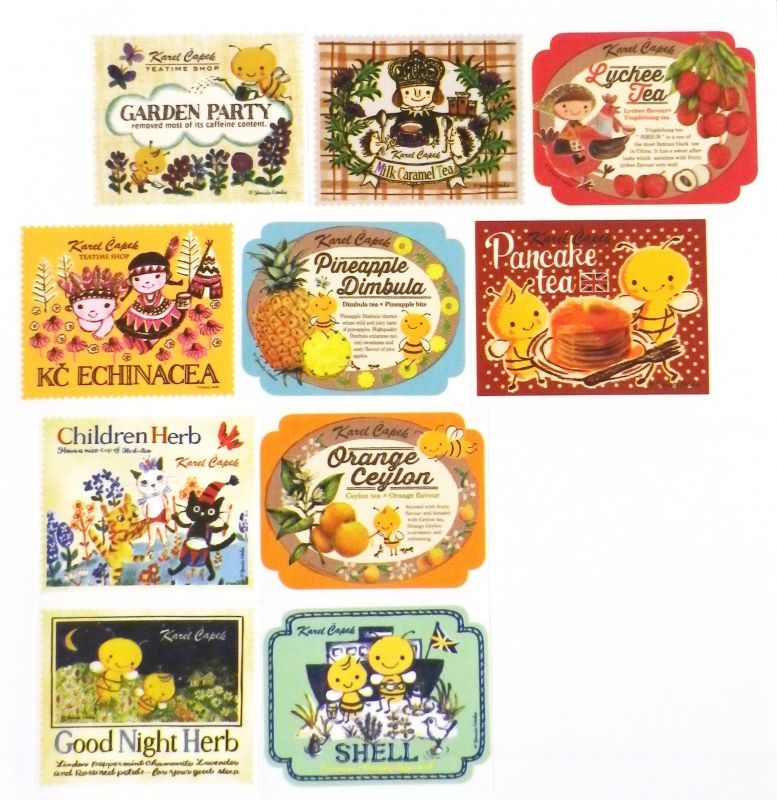 紅茶ラベルテープ カレルチャペック紅茶店 Art 1 キッチン雑貨 シール バレンタイン Kc 51 ラッピング リバティなど生地の通販 メルシー