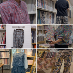リバティプリント生地の楽しみ方をメルシースタッフの作品とともにご紹介！